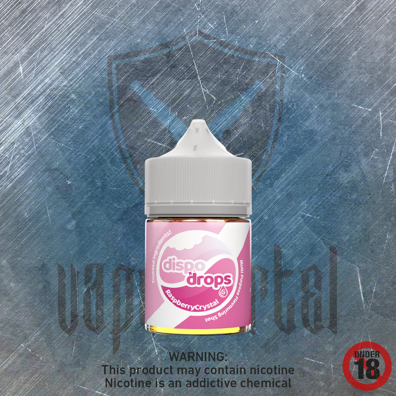 Dispo Drops: Raspberry Crystal MTL/Nic Salt Longfill