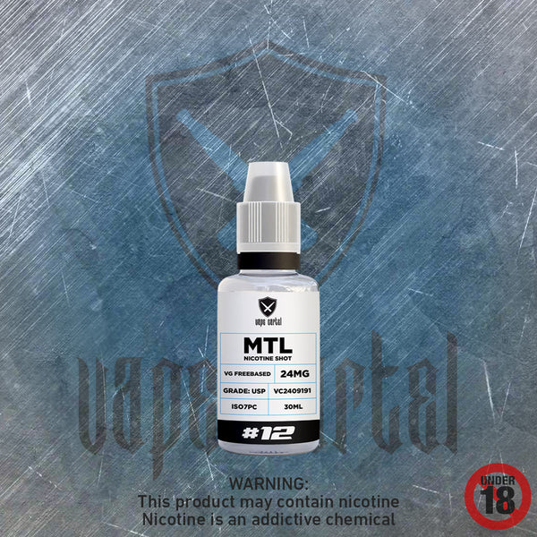 30ml Longfill MTL Nicotine Shot 12mg